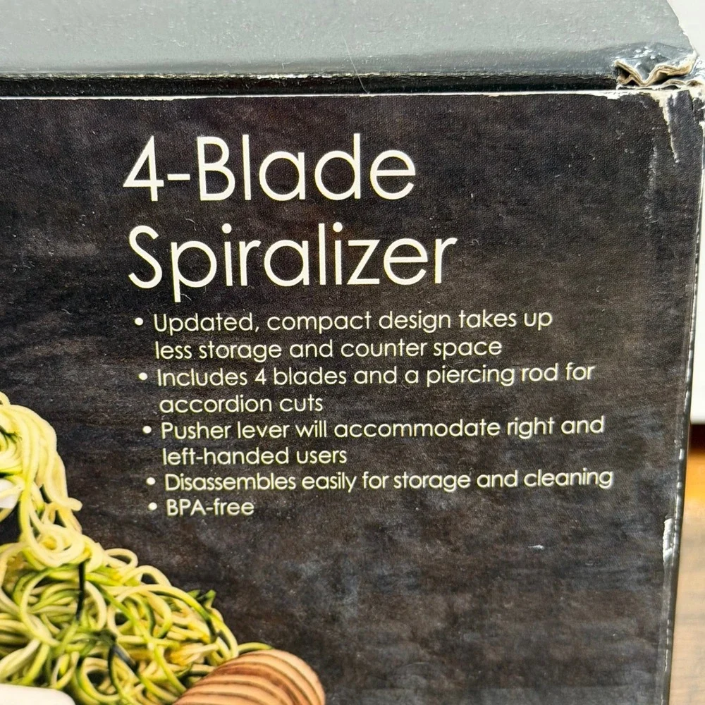 Paderno 4-Blade‎ Spiralizer Kitchen Tool Williams-Sonoma BPA-Free